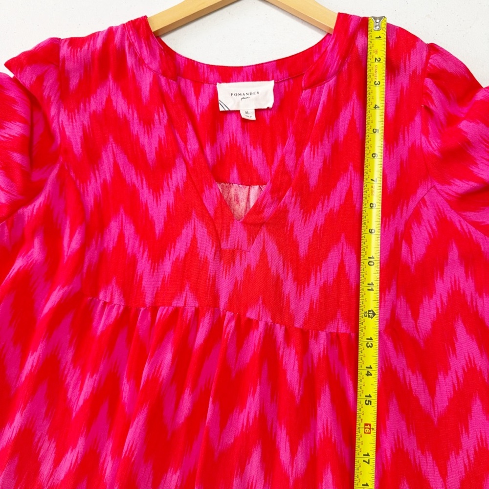 Tuckernuck Pomander Place Hot Pink Ikat Kenzo Dress XL - Picture 8 of 12